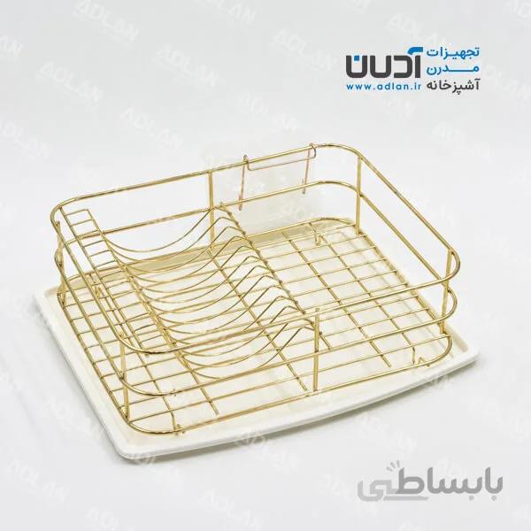 آبچکان رومیزی استیل با جاقاشقی طلایی – آرتینا