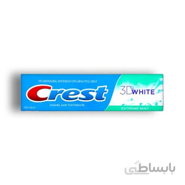 خمیردندان کرست ۱۰۰ میل ۳D White Extreme mint