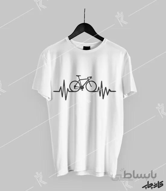 تیشرت ضربان قلب دوچرخه