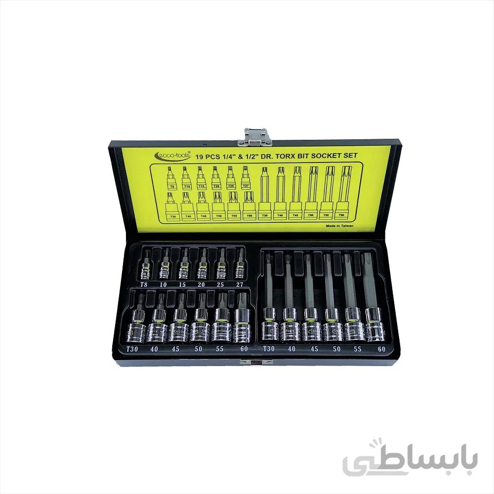 مجموعه 19 پارچه بکس ستاره ای اکو تولز "1/2 و"1/4