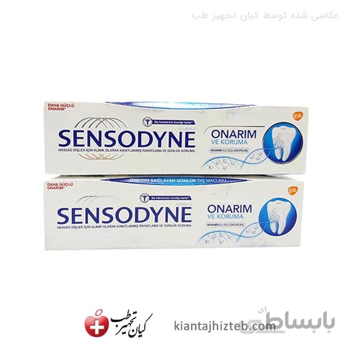 خمیر دندان سنسوداین پک 2عددی مدل Repair &amp; Protect حجم 150 میل