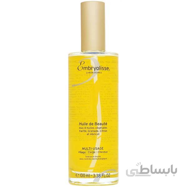 سرم و روغن زیبایی چند کاره آمبریولیس Embryolisse Beauty Facial Oil حجم ۱۰۰ میل | مناسب صورت، مو، بدن ا Embryolisse Multi-Usage Beauty Facial Oil 100ml