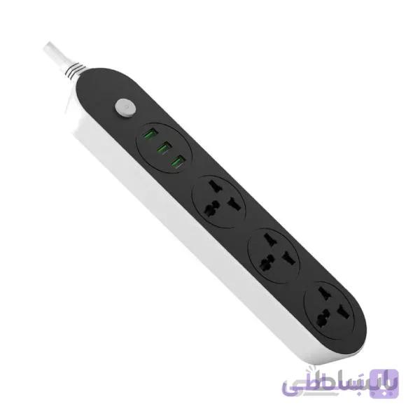 چندراهی وusb شارژ سه خانه مدل T56