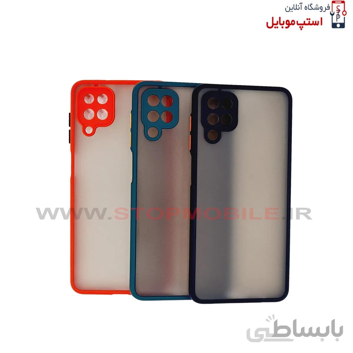 قاب گوشی سامسونگ Galaxy M12 مدل پشت مات محافظ لنز دار