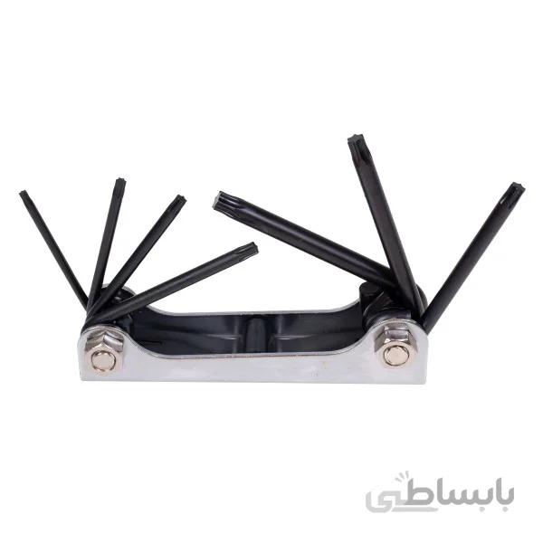 مجموعه 7 عددی آچار آلن ستاره ای تاشو واستر مدل VH019