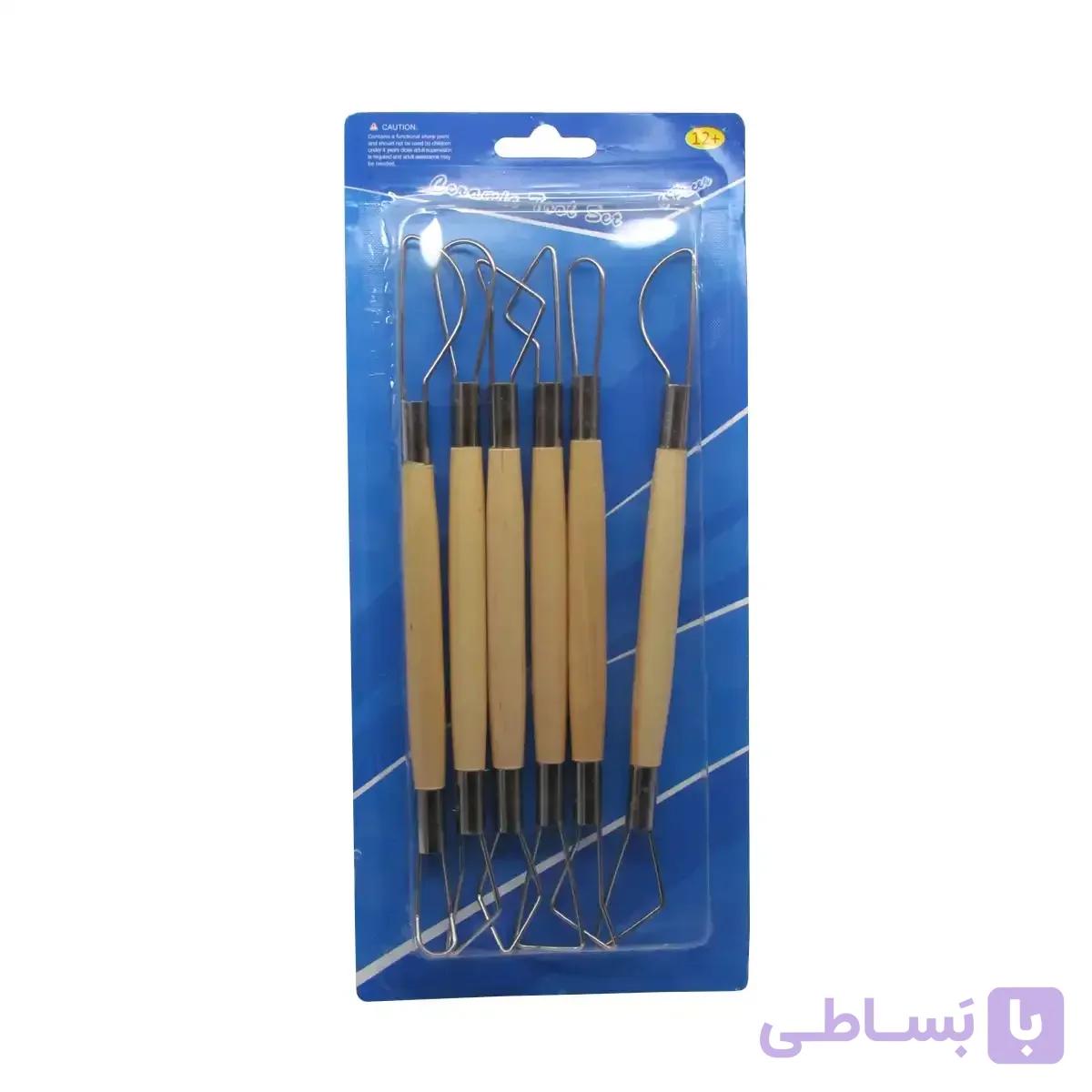ابزار سفال (کاهنده) دسته چوبی دوسر