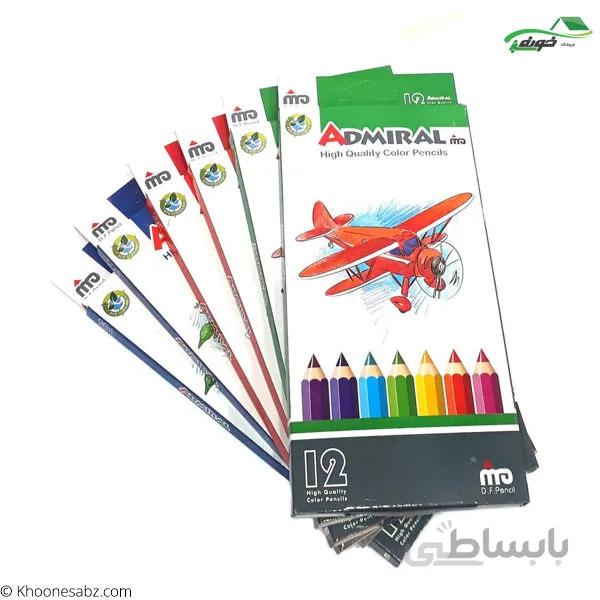 مداد رنگی 12رنگ ادمیرال(mdf)
