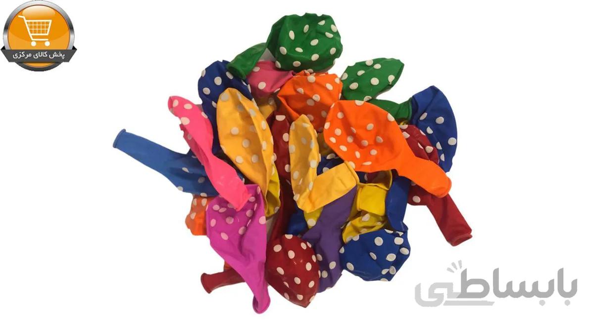 بادکنک لاتکس مدل خالدار بسته 40 عددی سایز 120