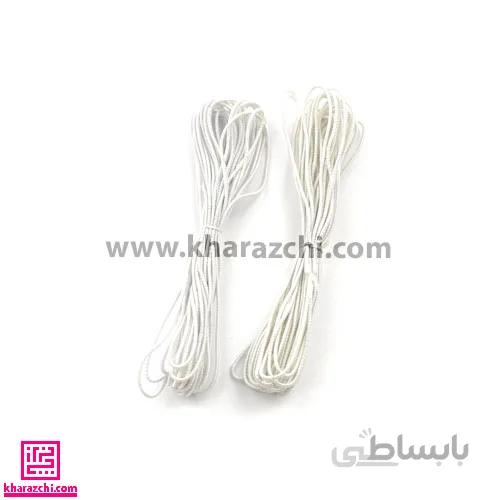 کش قیطانی نازک سفید