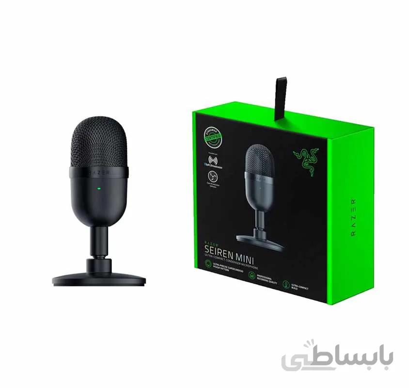 میکروفن مخصوص استریم ریزر مدل SEIREN MINI ا Razer Seiren Mini USB Streaming Microphone Shock Resistant - Black