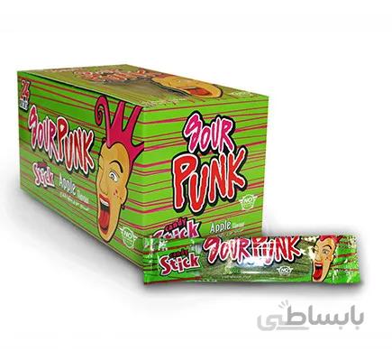 پاستیل ترش رشته ای سورپانک سیب بسته ۲۴ عددی – sour punk apple
