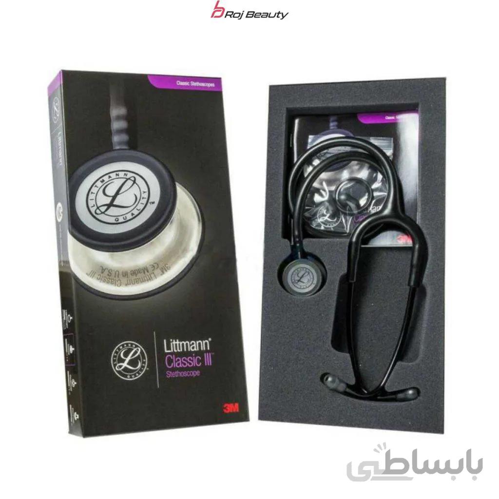 گوشی پزشکی لیتمن کلاسیک ۳ فول مشکی ۵۸۰۳