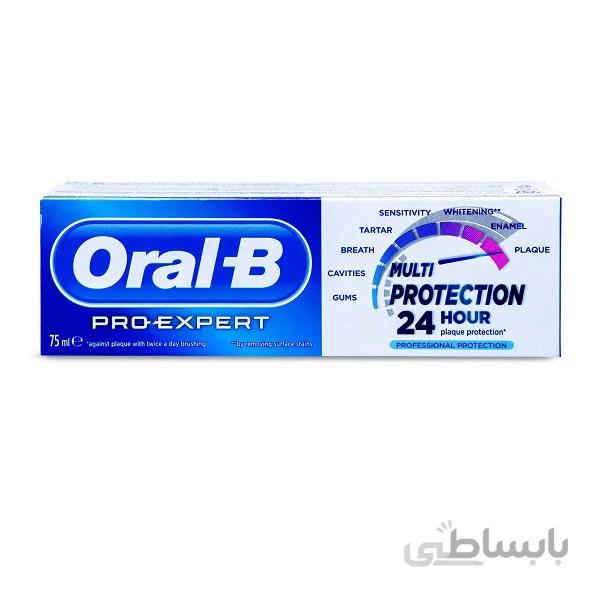 خمیر دندان اورجینال محافظت کننده 24 ساعته اورال بی ا Oral-B ToothPaste pro-expert