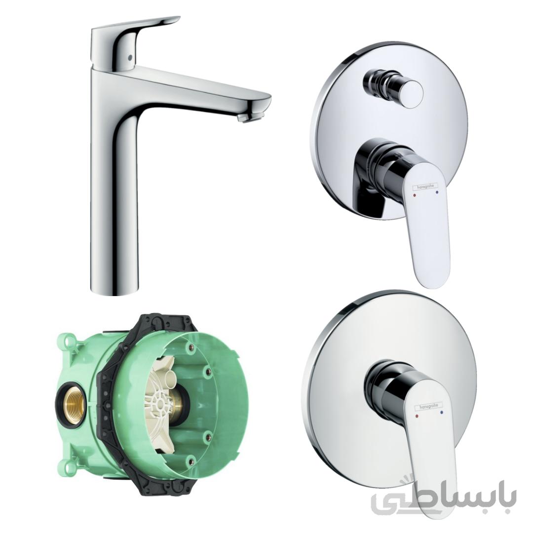 ست شیرآلات توکار هانس گروهه مدل Focus کد KH1070 ا Hansgrohe Focus set