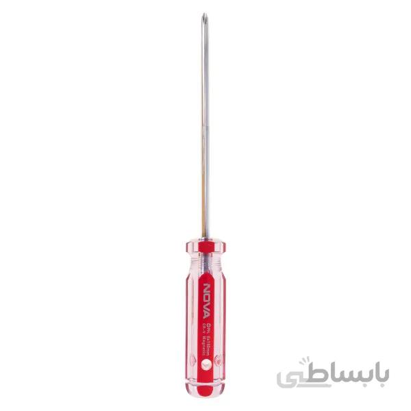 پیچ گوشتی چهارسو نووا مدل NTS-1129 سایز 150 × 6 میلیمتر