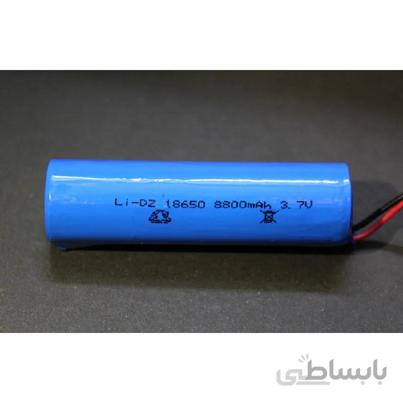 باتری لیتیوم یون 3.7v سایز 18650 8800mAh مناسب کارتخوان و اسپیکر