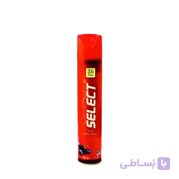 خوشبو کننده هوا 400 میلی لیتری select با رایحه میوه ای در بسته 24 عددی ا select air freshener fruits 250ml