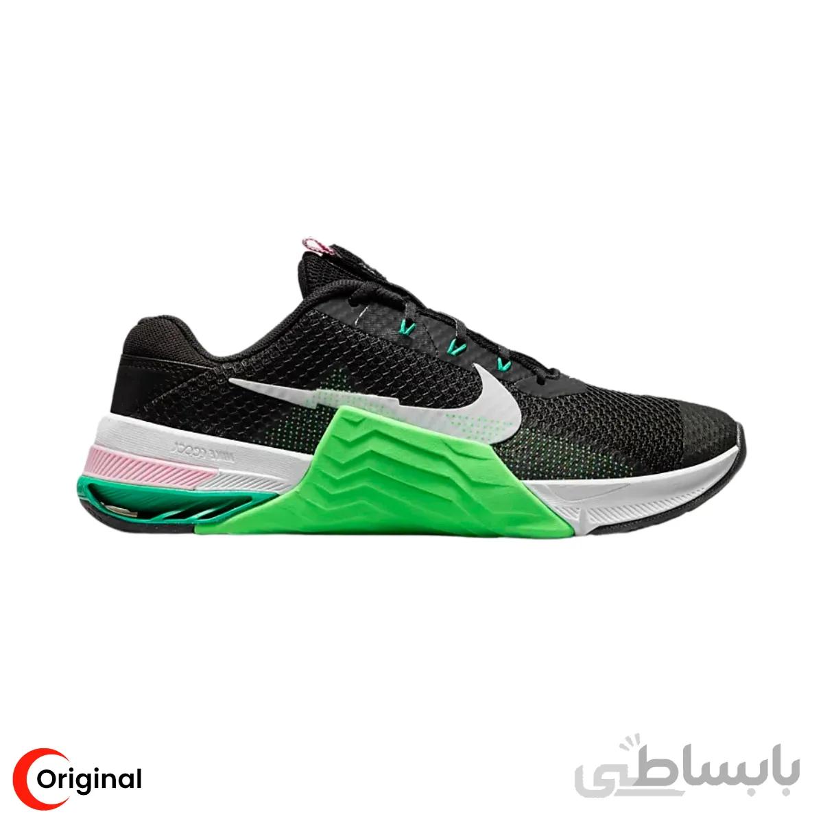 کتونی اورجینال زنانه نایک متکان 7 Nike Metcon 7 Black And Green