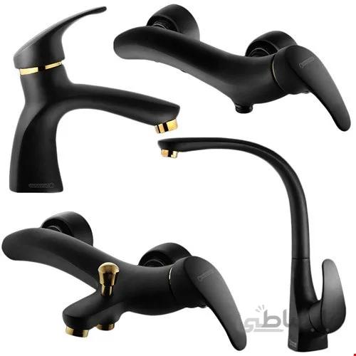 ست شیرآلات درخشان مدل بیوتی کروم ا set of Derakhshan faucets model Beauty