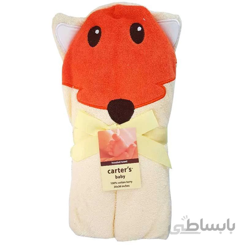 حوله کلاهدار نوزاد طرح روباه کارترز carters