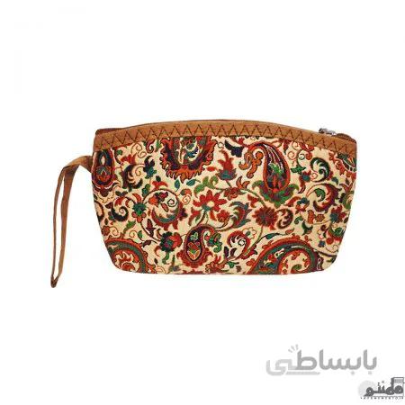 کیف لوازم آرایشی زنانه طرح ترمه کد 01