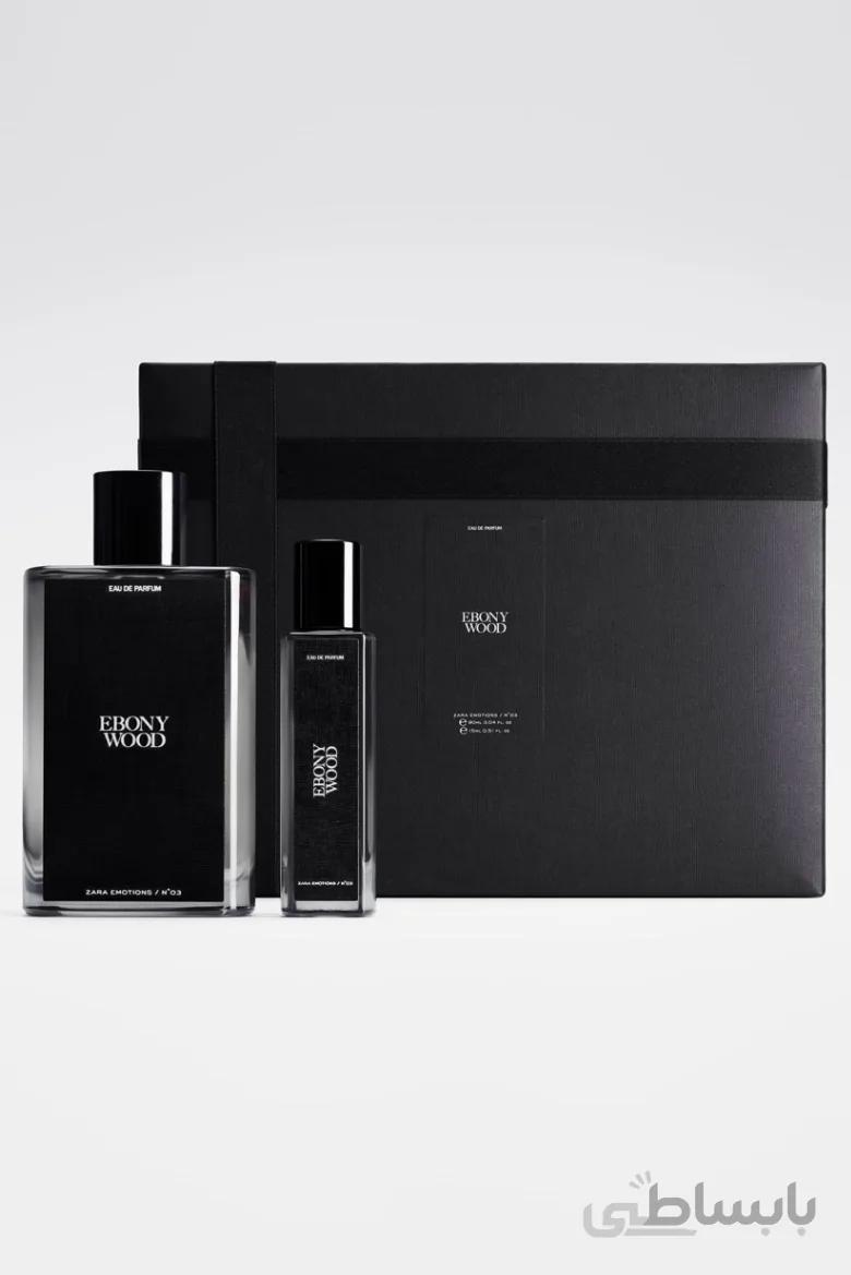 عطر مردانه ابونی وود (۹۰ میل + ۱۵ میل ) EBONY WOOD پرفیوم