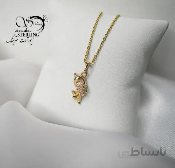 گردنبند زنانه طرح دلفین برند ژوپینگ