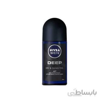 مام رول ضد تعریق مردانه نیوآ مدل Deep حجم 50 میلی لیتر ا Nivea Deep Roll-On Deodorant For Men 50 ml