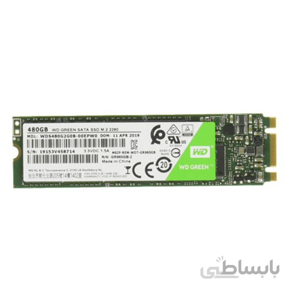 حافظه SSD وسترن دیجیتال مدل GREEN WDS480G M2 ظرفیت 480 گیگابایت ا Western Digital GREEN WDS480 M2 SSD Drive-480GB
