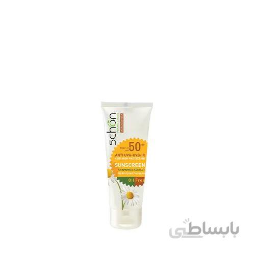 ضدآفتاب رنگ بژ فاقد چربی شون spf50