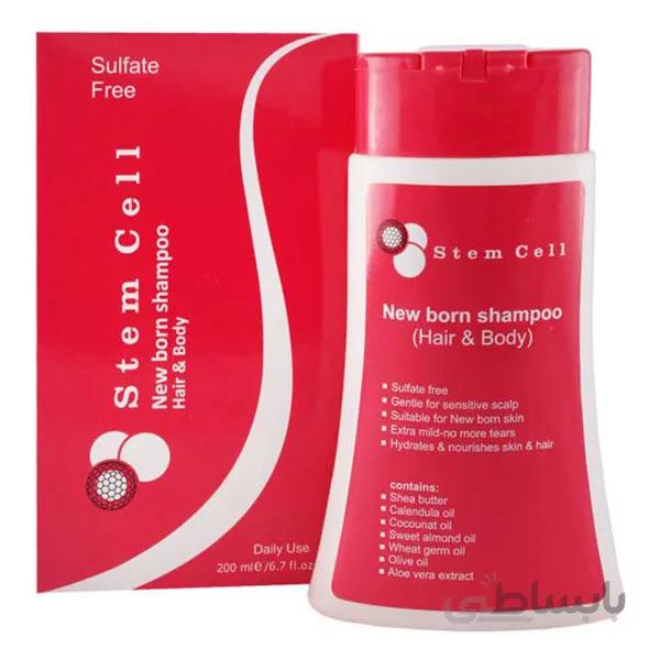 شامپو سر و بدن نوزاد دخترانه استم سل stem cell ا برند :