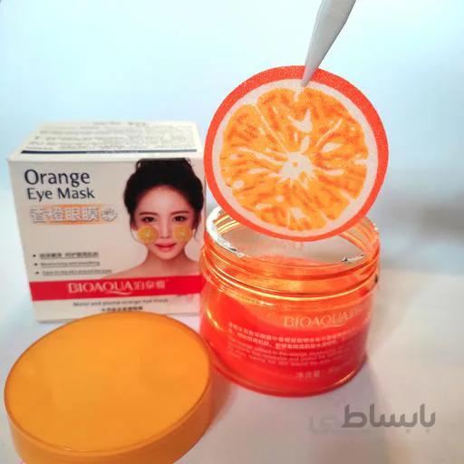 پچ دور چشم مرطوب کننده حاوی عصاره پرتقال و چای سبز بیوآکوا ا Bioaqua Moisten My Eyes Orange And Green Tea Eye Mask
