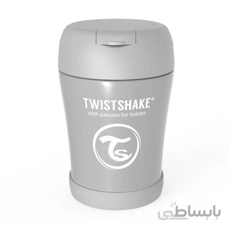 فلاسک غذا تویست شیک Twistshake طوسی