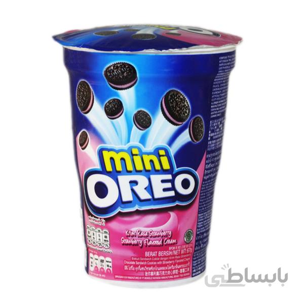 بیسکوئیت OREO توت فرنگی لیوانی