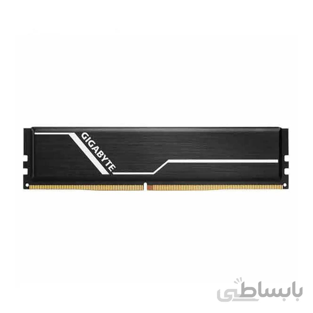 رم دسکتاپ DDR4 تک کاناله 2666 مگاهرتز CL16 گیگابایت مدل GP-GR26C16S8K1HU408 ظرفیت 8 گیگابایت ا Gigabyte 8G DDR4 2666MHz CL16 Single Channel Desktop RAM