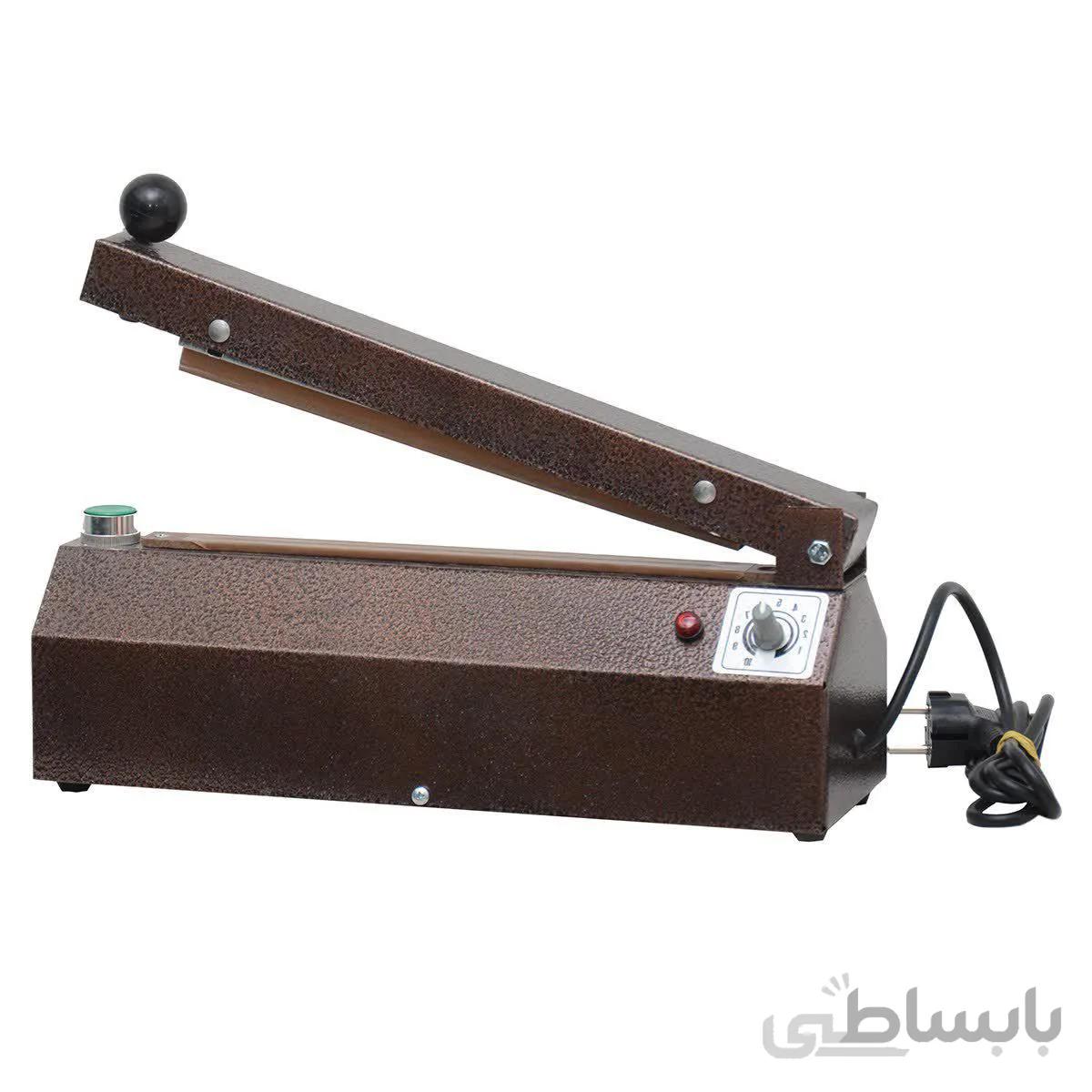 دستگاه دوخت وپرس دستی پلاستیک تایمردار ۱۵ سانتی
