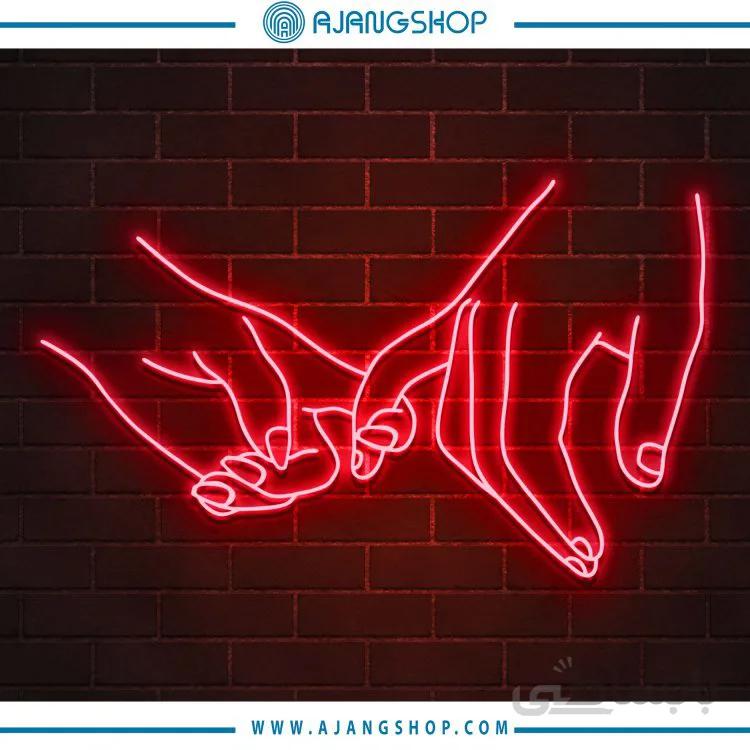 نئون فلکسی فروشگاه آژنگ طرح دست کد71