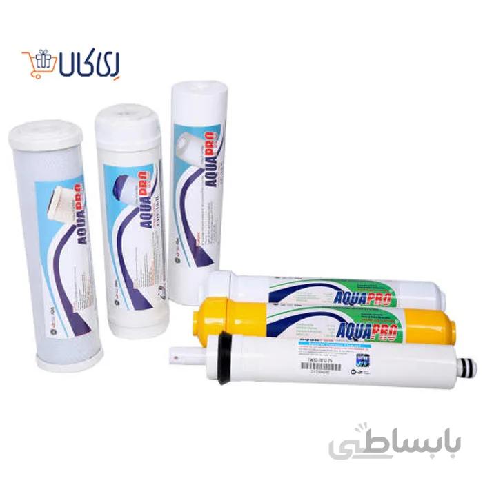 فیلتر دستگاه تصفیه آب آکوا پرو مدل اسمز معکوس RO مجموعه 6 عددی