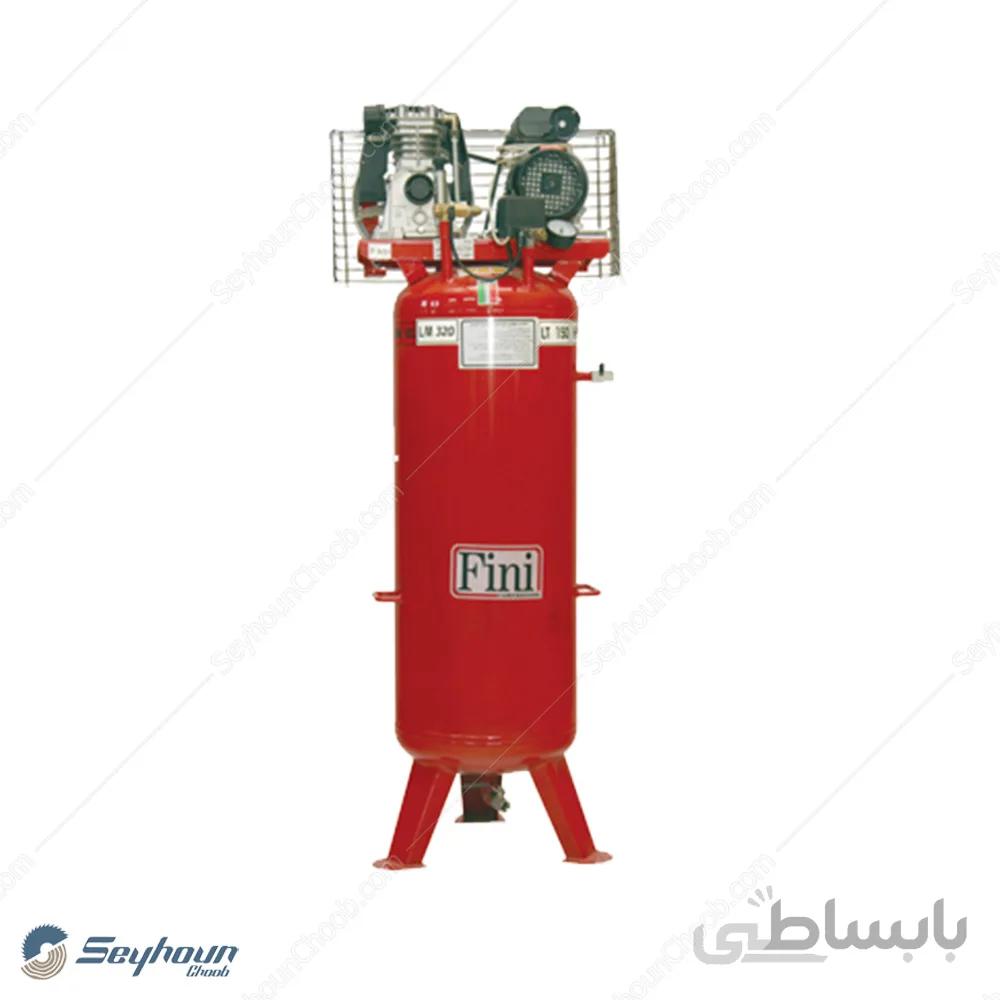 کمپرسور باد فینی ایستاده 250 لیتری 8 بار 2 اسب 2 سیلندر تک فاز مدل Fini VMK102
