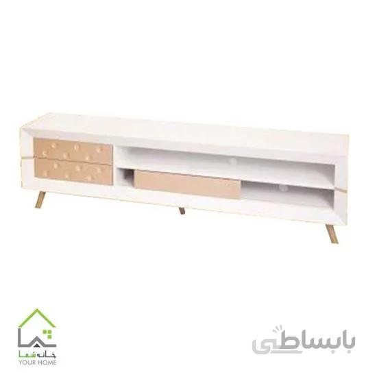 میز تلویزیون سفید طلایی
