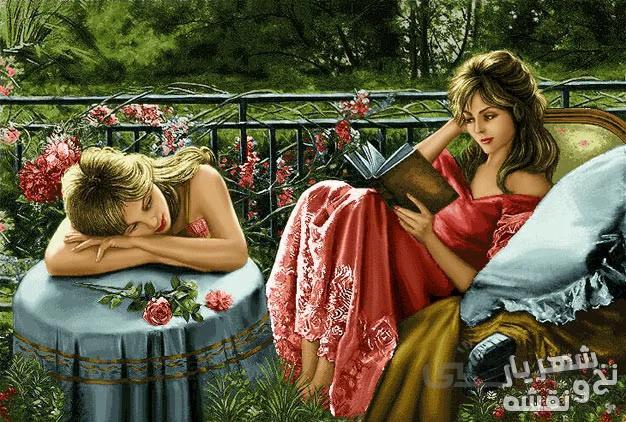 خرید نخ و نقشه تابلوفرش تبریز طرح قصه گو کد J-146