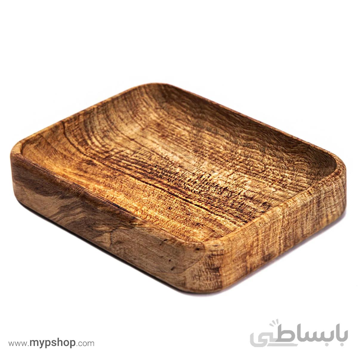 ظرف سرو چهارگوش سایز کوچک(چوب توسکا)