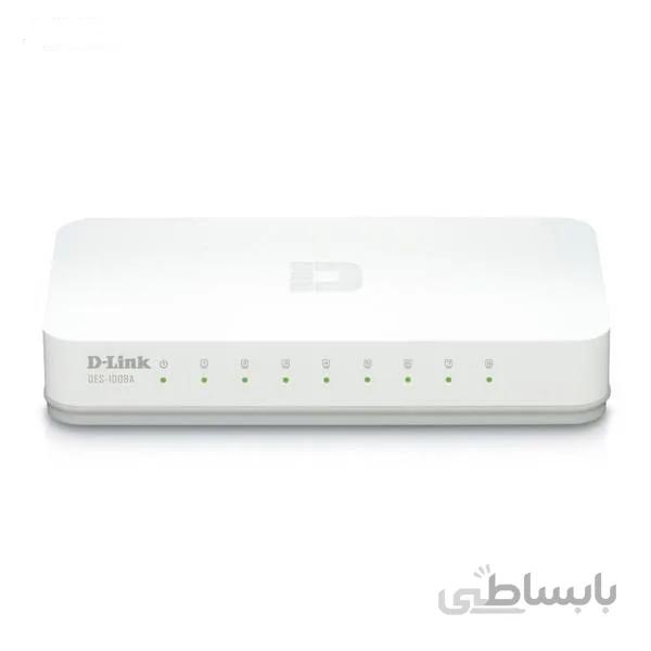 سوییچ 8 پورت گیگابیتی و دسکتاپ دی-لینک مدل DGS-1008A ا D-Link DGS-1008A 8-Port Gigabit Desktop Switch