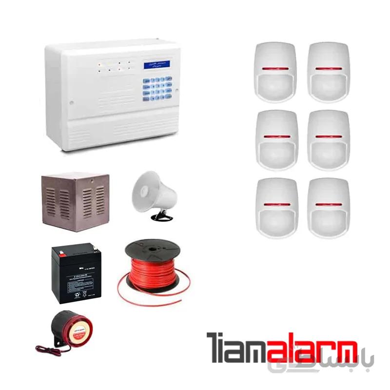 پکیج دزدگیر اماکن باسیم مدل فایروال سیم کارتی و تلفنی F10PY6