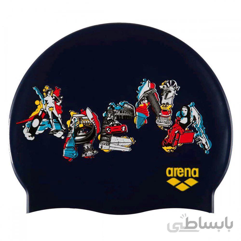 کلاه شنا ارنا مدل طرح مجسمه ا ARENA PRINT JR ASRTMNT CAP