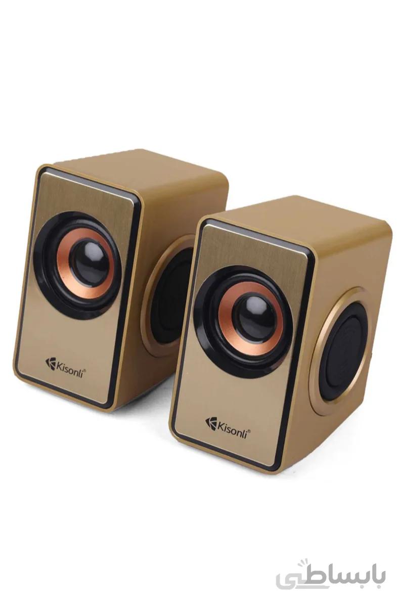 اسپیکر ۲ تکه Kisonli T-007 ا Kisonli T-007 Multimedia USB 2.0 Desktop Wired Speaker