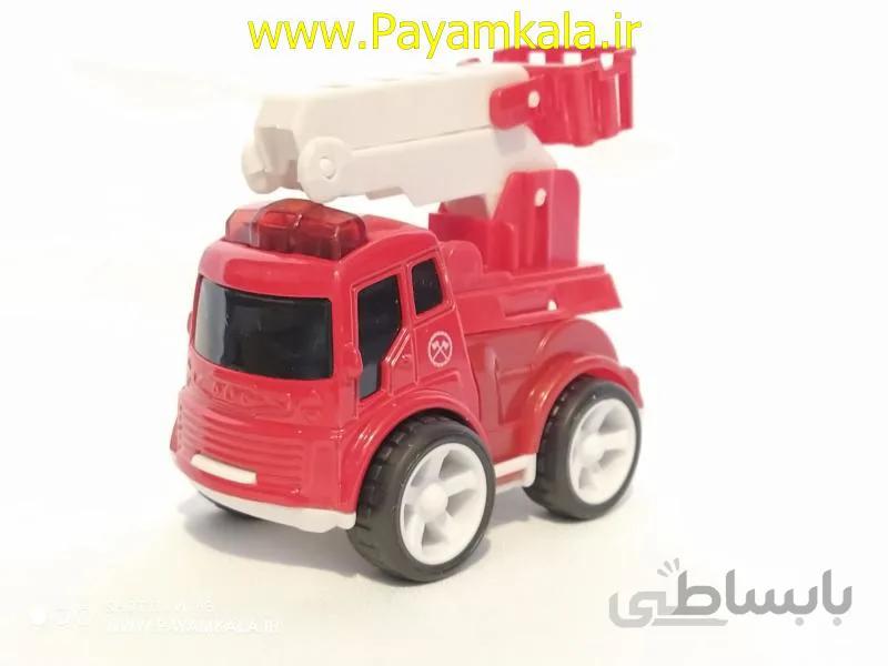 ماشین اسباب بازی کامیون آتشنشانی کوچک(HEXIN)طرح 04