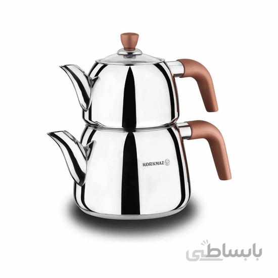 کتری و قوری کرکماز مدل رزا ویتا کد Korkmaz Rosa Vita A049 ا Korkmaz Rosa Vita A049 Teapot Set