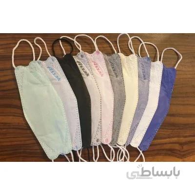 ماسک سه بعدی 4 لایه آساک پک 10 عددی