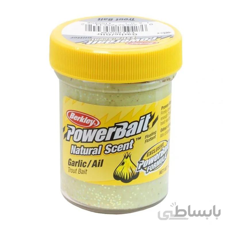خمیر برکلی پاور بیت قزل الا Berkley PowerBait Select Trout Bait Garlic With Glitter